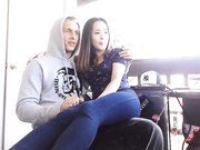 CB站主播亚裔高颜值小美女和猥琐洋男友在阳台自拍啪啪啪